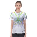 Butterfly Design T- Shirtbutterfly T- Shirt (2) Women s Sport Mesh Tee View1