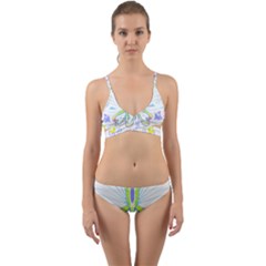 Butterfly Design T- Shirtbutterfly T- Shirt (2) Wrap Around Bikini Set by maxcute