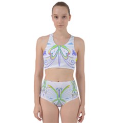 Butterfly Design T- Shirtbutterfly T- Shirt (2) Racer Back Bikini Set by maxcute