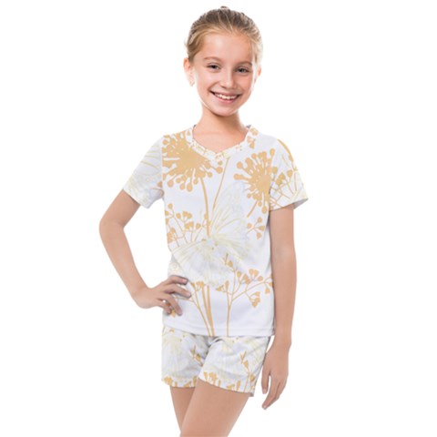 Butterfly Design T- Shirtbutterfly T- Shirt Kids  Mesh Tee And Shorts Set by maxcute