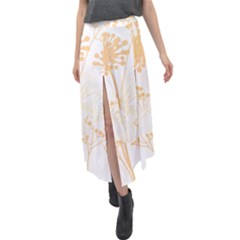 Butterfly Design T- Shirtbutterfly T- Shirt Velour Split Maxi Skirt by maxcute