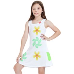 Butterfly Garden Flowers Pattern T- Shirt Butterfly Garden Flowers Pattern T- Shirt Kids  Lightweight Sleeveless Dress by maxcute