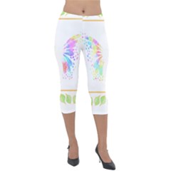 Butterfly Lover T- Shirtbutterfly T- Shirt Lightweight Velour Capri Leggings  by maxcute