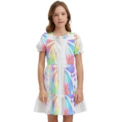 Butterfly Lover T- Shirtbutterfly T- Shirt Kids  Puff Sleeved Dress by maxcute