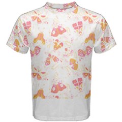 Butterfly T- Shirt Butterflies And Moths Pattern T- Shirt Men s Cotton Tee