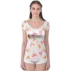 Butterfly T- Shirt Butterflies And Moths Pattern T- Shirt Boyleg Leotard 