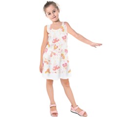 Butterfly T- Shirt Butterflies And Moths Pattern T- Shirt Kids  Sleeveless Dress