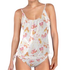 Butterfly T- Shirt Butterflies And Moths Pattern T- Shirt Tankini Set