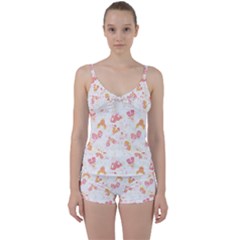 Butterfly T- Shirt Butterflies And Moths Pattern T- Shirt Tie Front Two Piece Tankini