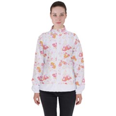 Butterfly T- Shirt Butterflies And Moths Pattern T- Shirt Women s High Neck Windbreaker