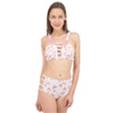 Butterfly T- Shirt Butterflies And Moths Pattern T- Shirt Cage Up Bikini Set View1