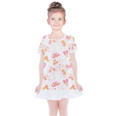 Butterfly T- Shirt Butterflies And Moths Pattern T- Shirt Kids  Simple Cotton Dress