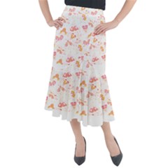 Butterfly T- Shirt Butterflies And Moths Pattern T- Shirt Midi Mermaid Skirt