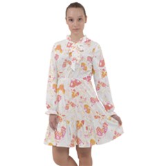 Butterfly T- Shirt Butterflies And Moths Pattern T- Shirt All Frills Chiffon Dress