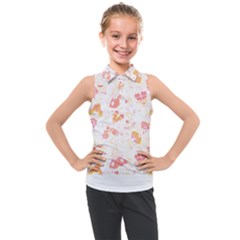 Butterfly T- Shirt Butterflies And Moths Pattern T- Shirt Kids  Sleeveless Polo Tee