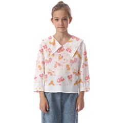 Butterfly T- Shirt Butterflies And Moths Pattern T- Shirt Kids  Sailor Shirt