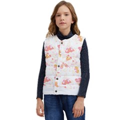 Butterfly T- Shirt Butterflies And Moths Pattern T- Shirt Kid s Short Button Up Puffer Vest	