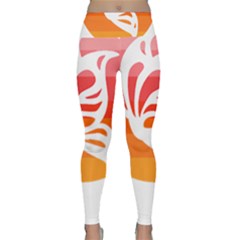 Butterfly T- Shirt Butterfly Orange Red Gradient T- Shirt Lightweight Velour Classic Yoga Leggings by maxcute