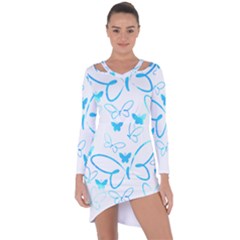 Butterfly T- Shirt Butterfly T- Shirt Asymmetric Cut-out Shift Dress by maxcute