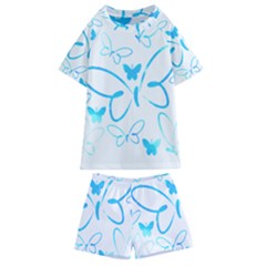 Butterfly T- Shirt Butterfly T- Shirt Kids  Swim Tee And Shorts Set