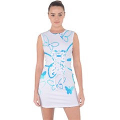 Butterfly T- Shirt Butterfly T- Shirt Lace Up Front Bodycon Dress by maxcute