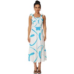 Butterfly T- Shirt Butterfly T- Shirt Tie-strap Tiered Midi Chiffon Dress by maxcute