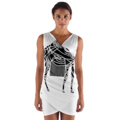 Camel Art T- Shirtcamel T- Shirt (7) Wrap Front Bodycon Dress by maxcute