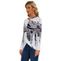 Camel Art T- Shirtcamel T- Shirt (7) Long Sleeve Crew Neck Pullover Top View2