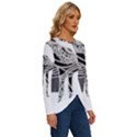 Camel Art T- Shirtcamel T- Shirt (7) Long Sleeve Crew Neck Pullover Top View3