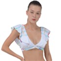 Camel Art T- Shirtcamel T- Shirt Plunge Frill Sleeve Bikini Top View1