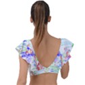 Camel Art T- Shirtcamel T- Shirt Plunge Frill Sleeve Bikini Top View2