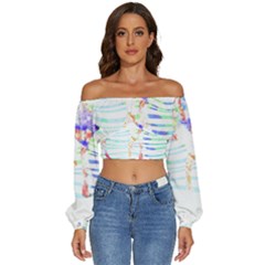 Camel Art T- Shirtcamel T- Shirt Long Sleeve Crinkled Weave Crop Top