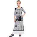 Cat Lover Gifts T- Shirtcat T- Shirt (3) Kids  Quarter Sleeve Maxi Dress View1