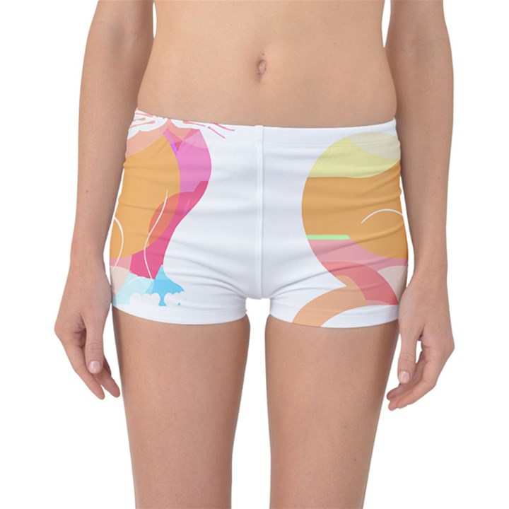 Cat Lover Gifts T- Shirtcat T- Shirt (5) Reversible Boyleg Bikini Bottoms