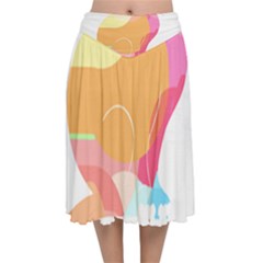 Cat Lover Gifts T- Shirtcat T- Shirt (5) Velvet Flared Midi Skirt by maxcute