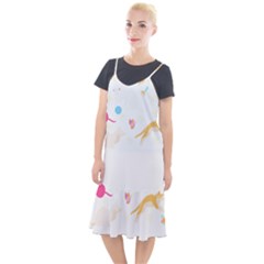 Cat Pattern T- Shirt Pattern Of Cats Playing With Toys T- Shirt Camis Fishtail Dress by maxcute