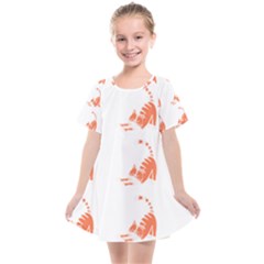 Cat T- Shirt Cute Cat Pattern For Cat Lovers T- Shirt Kids  Smock Dress by maxcute