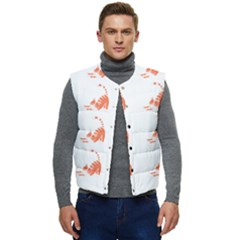 Cat T- Shirt Cute Cat Pattern For Cat Lovers T- Shirt Men s Short Button Up Puffer Vest	 by maxcute