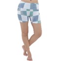 Checkerboard T- Shirt Psychedelic Watercolor Check Aqua T- Shirt Lightweight Velour Yoga Shorts View1