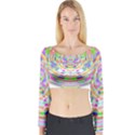 Circle T- Shirt Colourful Abstract Circle Design T- Shirt Long Sleeve Crop Top View1