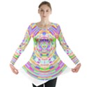 Circle T- Shirt Colourful Abstract Circle Design T- Shirt Long Sleeve Tunic  View1