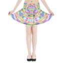 Circle T- Shirt Colourful Abstract Circle Design T- Shirt Mini Flare Skirt View3