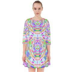 Circle T- Shirt Colourful Abstract Circle Design T- Shirt Smock Dress by maxcute