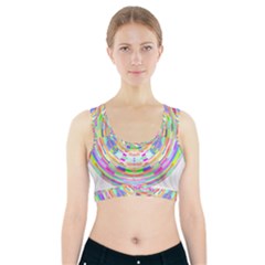 Circle T- Shirt Colourful Abstract Circle Design T- Shirt Sports Bra With Pocket by maxcute