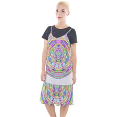 Circle T- Shirt Colourful Abstract Circle Design T- Shirt Camis Fishtail Dress by maxcute