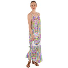 Circle T- Shirt Colourful Abstract Circle Design T- Shirt Cami Maxi Ruffle Chiffon Dress by maxcute