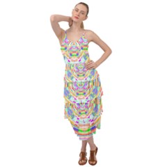 Circle T- Shirt Colourful Abstract Circle Design T- Shirt Layered Bottom Dress by maxcute