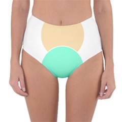 Circle T- Shirt Geo Metric Hues T- Shirt Reversible High-Waist Bikini Bottoms