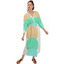 Circle T- Shirt Geo Metric Hues T- Shirt Grecian Style  Maxi Dress View1