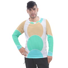 Circle T- Shirt Geo Metric Hues T- Shirt Men s Pique Long Sleeve Tee